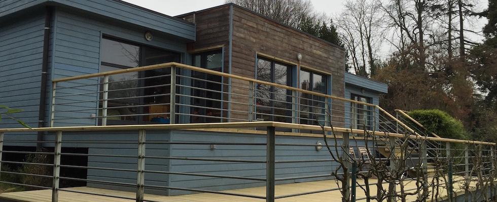 Terrasse en lames de bois